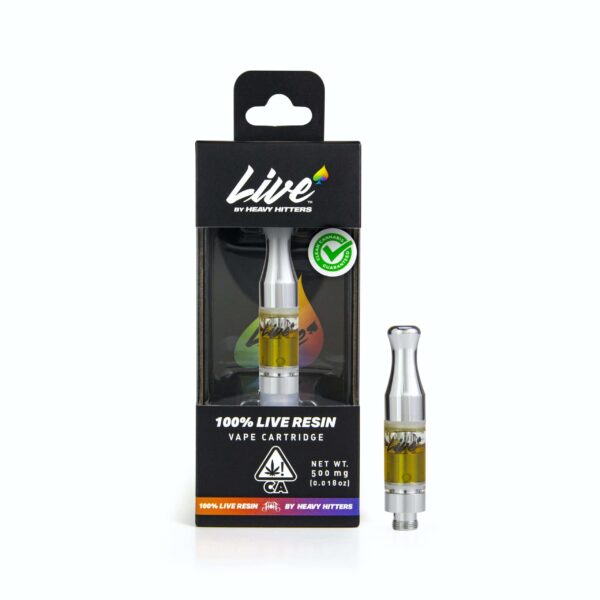 Unaltered Terpene Profile. Never Refined. 100% Live Resin with High Terpene Extraction. Rich In Cannabinoids. Buy Heavy Hitters Live Resin Vape Cartridges UK