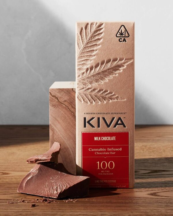 Kiva Milk Chocolate Bars 100mg THC
