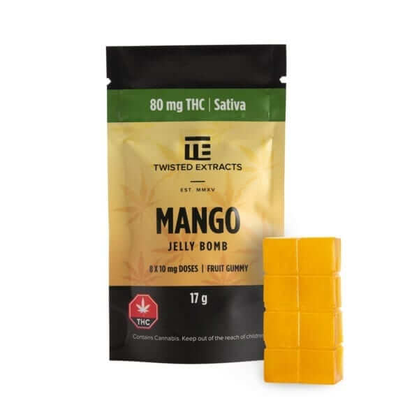 Twisted Extracts Mango Jelly Bomb 80mg THC